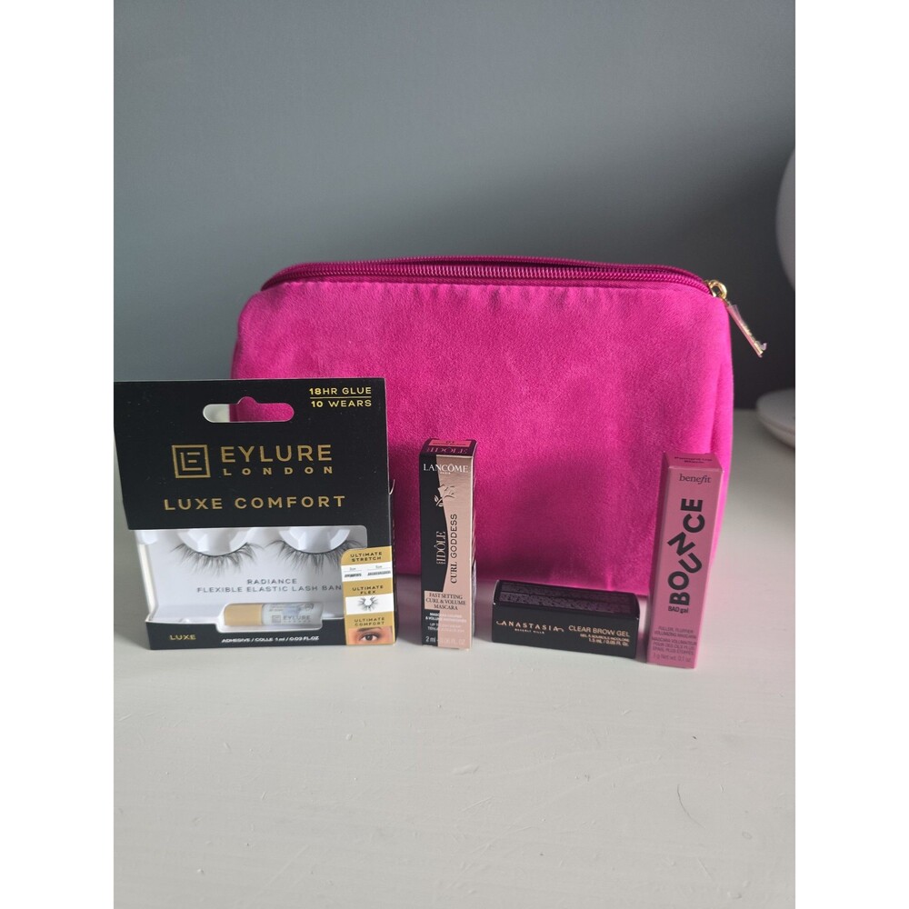 Eye Makeup Discovery Bundle w Bag Benefit Anastasia Beverly Hills Lancome Eylure